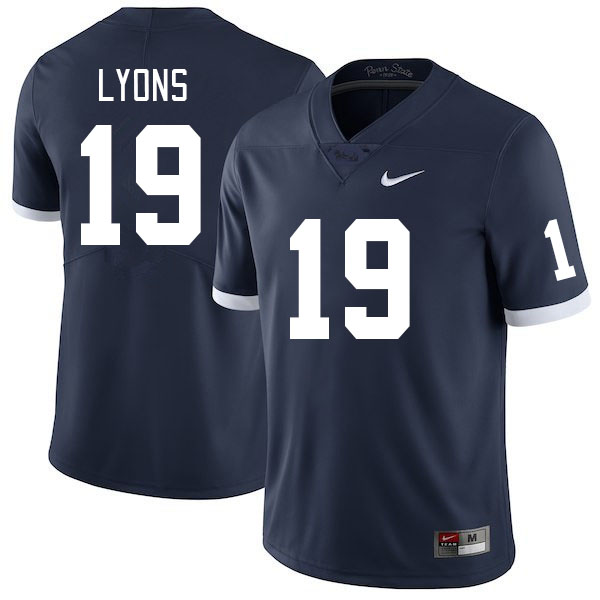 Men #19 Jameial Lyons Penn State Nittany Lions College Football Jerseys Stitched Sale-Retro - Click Image to Close